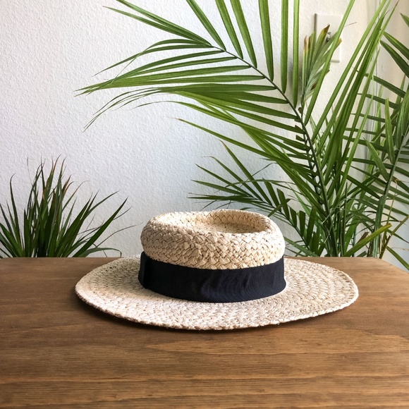 Melrose and Market Accessories - Melrose and Market Fancy Weave Wide Brim Hat